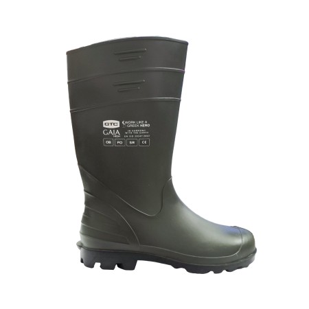 GTC Μπότες γονάτου Gaia PVC πράσινες No46