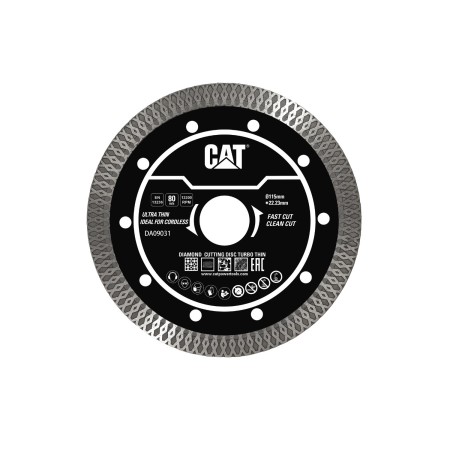 CAT Δίσκος κοπής διαμαντέ Turbo Super Thin (Gres) 115x22.23x1.4mm DA09031