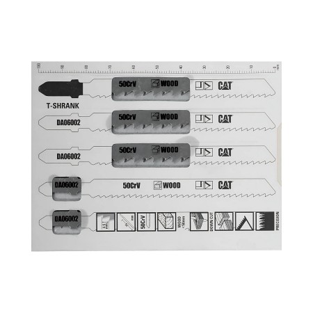 CAT Λάμα σέγας ξύλου 100mm T144DP σετ:5τεμ. DA06002