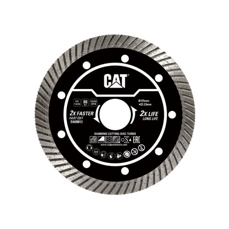 CAT Δίσκος κοπής διαμαντέ turbo 125x22.23x2.4mm DA09012