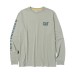 CAT Μακρυμάνικο μπλουζάκι trademark tee πράσινο L 1510034