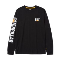 CAT Μακρυμάνικο μπλουζάκι trademark tee μαύρο S 1510034