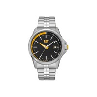 CAT Ρολόι μπαταρίας Slider με μεταλλικό μπρασελέ ασημί 43mm PY.141.11.127