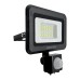 GEYER Προβολέας led μαύρος με ανιχνευτή κίνησης 20W 4000K LPRM20CES
