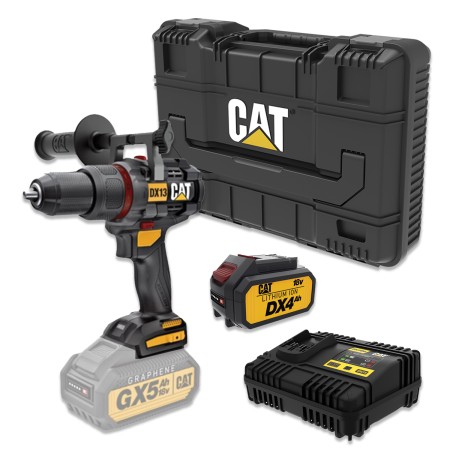 CAT Combo-18 Δραπανοκατσάβιδο κρουστικό DX13B + δώρο κασετίνα + δώρο μπαταρία 4.0ah DXB4 + φορτιστή 15Ah DXC15 CAT Combo-18 Δραπανοκατσάβιδο κρουστικό DX13B + δώρο κασετίνα + δώρο μπαταρία 4.0ah DXB4 + φορτιστή 15Ah DXC15