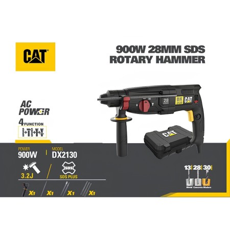 CAT Δράπανο περιστροφικό πιστολέτο SDS+ 900W DX2130
