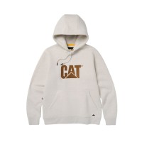 CAT Μπλούζα φούτερ με κουκούλα trademark κρεμ/μπεζ M 1050048