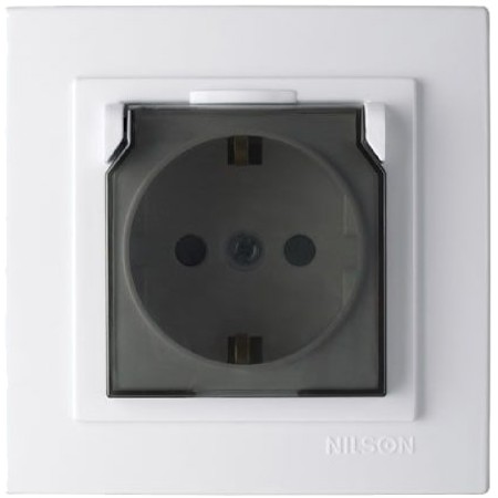 GEYER Πρίζα σούκο με καπάκι nilson 24111020