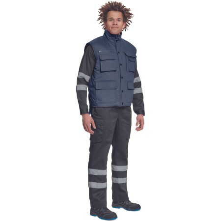 ΓΙΛΕΚΟ ΕΡΓΑΣΙΑΣ TRITON ΜΠΛΕ 4+2 ΤΣΕΠΕΣ 100%poly, 135g/m²