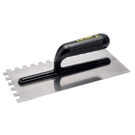 COME Σπάτουλα κόλλας πλαστική λαβή 8Χ8 280x120x0,6mm 320PL-C