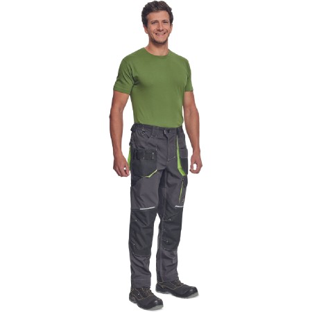 ΠΑΝΤΕΛΟΝΙ ΕΡΓΑΣΙΑΣ GREENDALE ΑΝΘΡΑΚΙ/ΛΑΙΜ 65%poly-35%cott, 270 g/m²