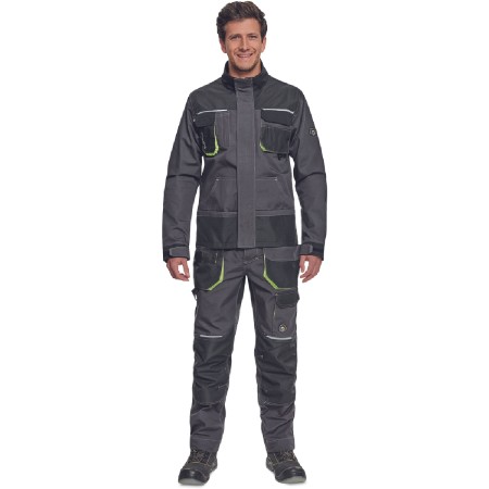 ΜΠΟΥΦΑΝ ΕΡΓΑΣΙΑΣ GREENDALE ΑΝΘΡΑΚΙ/ΛΑΙΜ 65%poly-35%cott, 270 g/m² No 56/XL