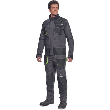 ΜΠΟΥΦΑΝ ΕΡΓΑΣΙΑΣ GREENDALE ΑΝΘΡΑΚΙ/ΛΑΙΜ 65%poly-35%cott, 270 g/m² No 56/XL