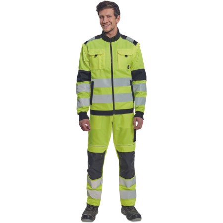 ΜΠΟΥΦΑΝ ΕΡΓΑΣΙΑΣ MAX VIVO 2σε1 ΚΙΤΡΙΝΟ ΥΨΗΛΗΣ ΕΥΚΡΙΝΕΙΑΣ 65%poly-35%cott, 250 g/m² No 48/M