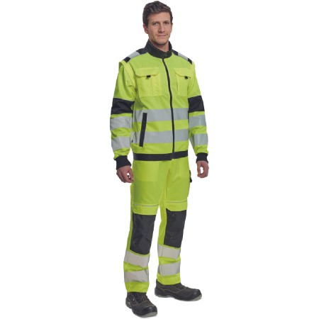 ΜΠΟΥΦΑΝ ΕΡΓΑΣΙΑΣ MAX VIVO 2σε1 ΚΙΤΡΙΝΟ ΥΨΗΛΗΣ ΕΥΚΡΙΝΕΙΑΣ 65%poly-35%cott, 250 g/m² No 48/M