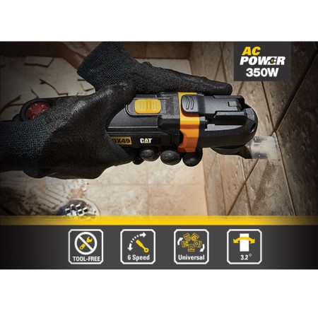 CAT Πολυεργαλείο SDS 350W με 14 λάμες DX49.1