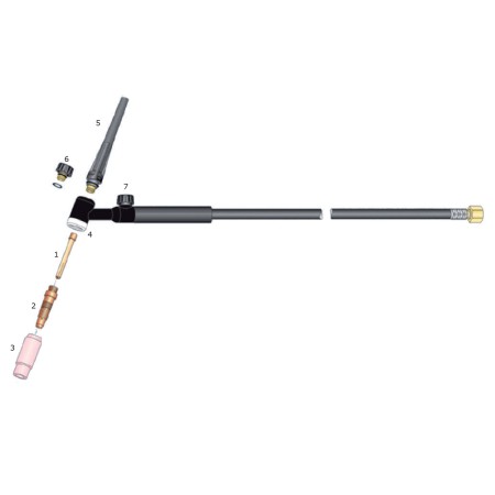 Ακίδα βολφραμίου 1,60mm μπλε WL20 για TIG τσιμπίδα 17V & ECR26 kit συσκευασία: 10 τεμ 82895