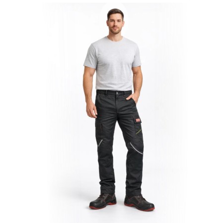 GTC Παντελόνι Εργασίας Theseus Stretch με ελαστίνη Μαύρο No.2XL