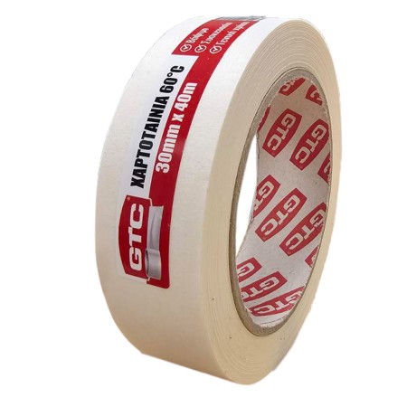 GTC Χαρτοταινία λευκή 25mm*40m