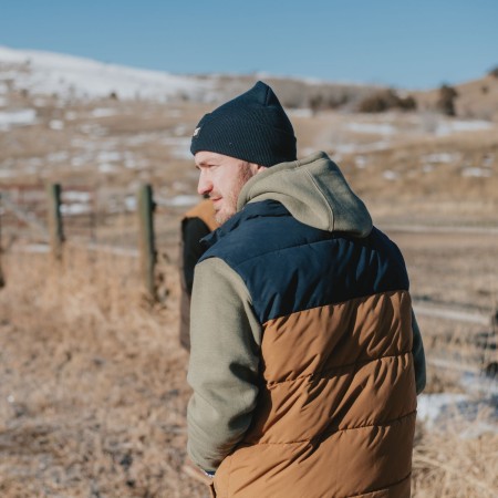 CAT Γιλέκο εργασίας arctic zone καφέ-μπλε L W12430