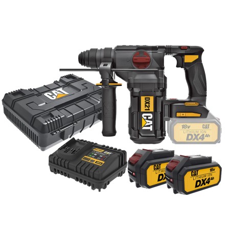 CAT Combo-09 Περιστροφικό πιστολέτο 2,2J DX21B + κασετίνα + δωρεάν 2 μπαταρίες 4.0ah DXB4 + δώρο φορτιστής DXC4 CAT Combo-09 Περιστροφικό πιστολέτο 2,2J DX21B + κασετίνα + δωρεάν 2 μπαταρίες 4.0ah DXB4 + δώρο φορτιστής DXC4