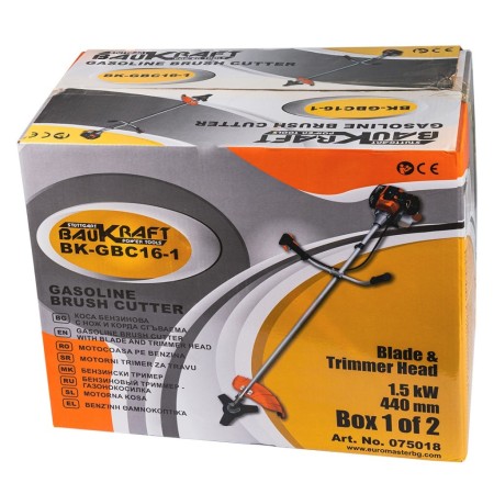 BAUKRAFT Χορτοκοπτικό βενζίνης ώμου/χειρός 2hp 7.45kg BK-GBC16-1 075018