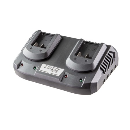 RAIDER Φορτιστής μπαταρίας διπλός Industrial 22V 032603