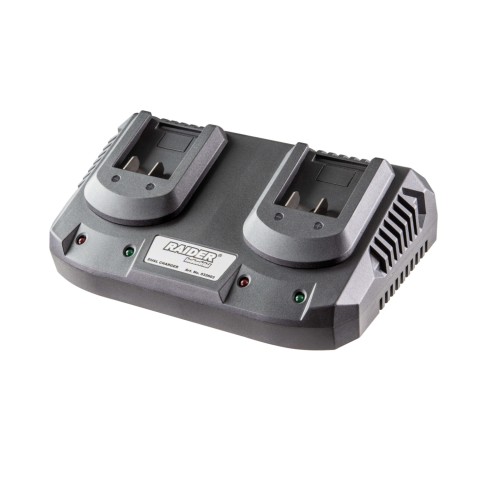 RAIDER Φορτιστής μπαταρίας διπλός Industrial 22V 032603