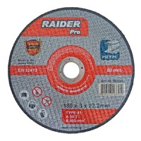 RAIDER Τροχός κοπής μετάλλου Pro 230*3*22.2mm 160128