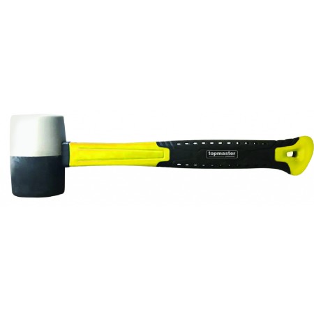 TOP MASTER Ματσόλα άσπρη/μαύρη εργονομική λαβή 450gr 240908