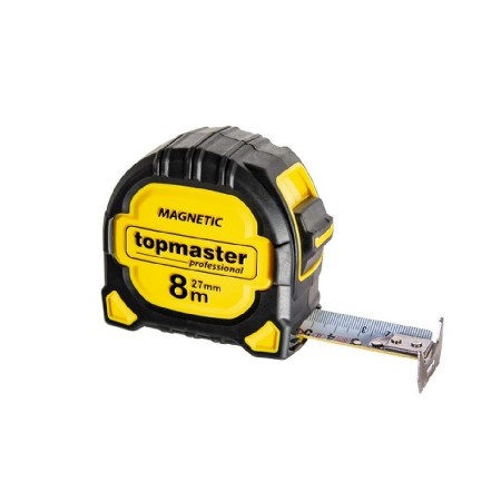 TOP MASTER Μετροταινία 8Μ*27ΜΜ με αυτόματη επαναφορά και μαγνήτη διπλής όψης 3η γενιά 260200 TOP MASTER Μετροταινία 8Μ*27ΜΜ με αυτόματη επαναφορά και μαγνήτη διπλής όψης 3η γενιά 260200