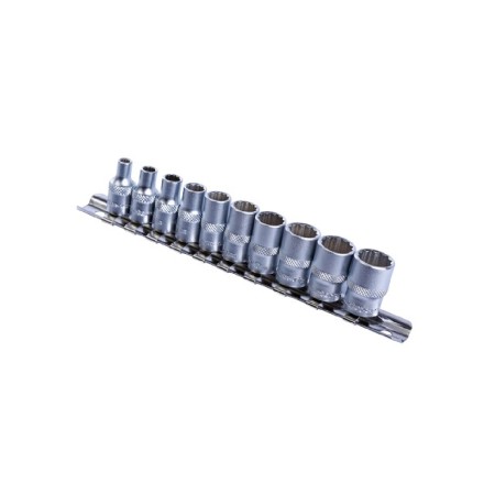 TOP MASTER Καρυδάκια δωδεκάγωνα σετ 1/4'' 10τεμ 331610