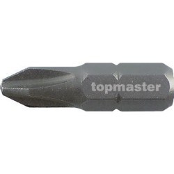 TOP MASTER Μύτη κατσαβιδιού με μέγεθος PH1 25mm συσκευασία 2τεμ. 338700
