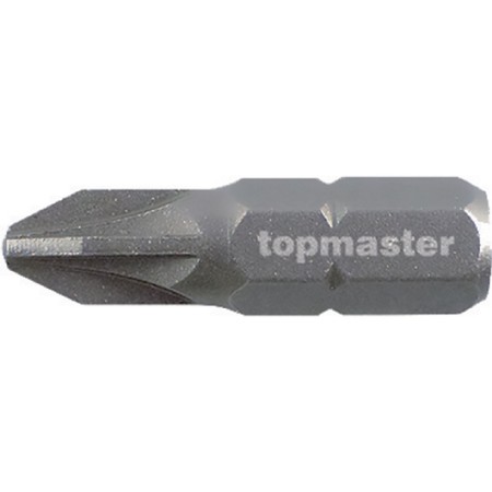 TOP MASTER Μύτη κατσαβιδιού με μέγεθος PZ3 25mm συσκευασία 2τεμ. 338706