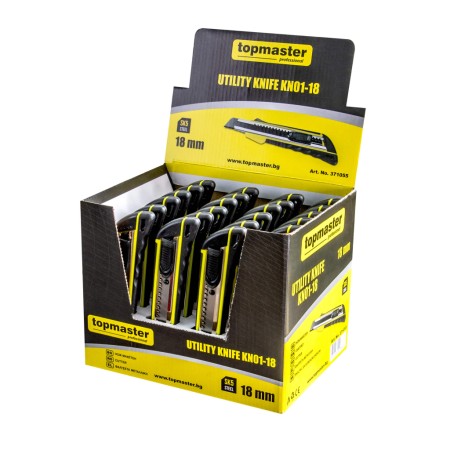 TOP MASTER Φαλτσέτα με πλαστικό σώμα και πλάτος λάμας 18mm SK5 371055