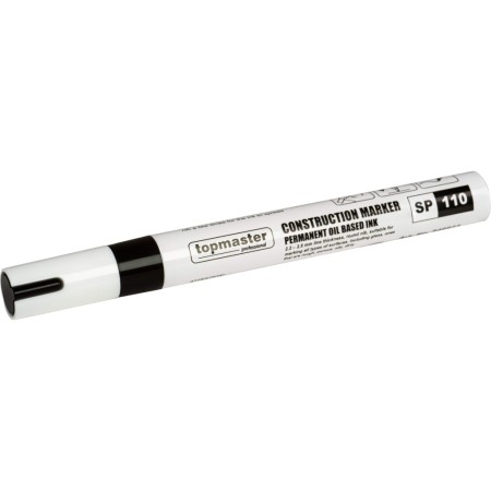 TOP MASTER Μαρκαδόρος ανεξίτηλος 2.8mm μαύρος & κίτρινος 549923