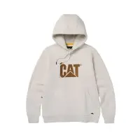 CAT Μπλούζα φούτερ με κουκούλα trademark κρεμ/μπεζ M 1050048